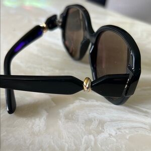 Cartier Black and Gold Designer Sunglasses